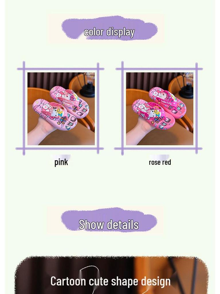 Entzückende rutschfeste Flip-Flops für Mädchen im Alter von 2-8 Jahren – Weiche Sommersandalen für Zuhause oder den Strand