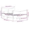 Solid Wood Bed without Mattress White 120 x 190 cm Pine Wood
