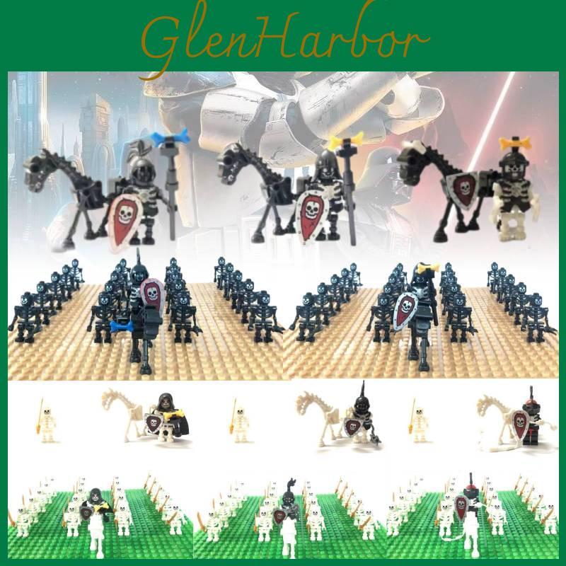 Miniaturowy Rycerz Szkieletor Kompatybilne Figurki z Klocków Dla Dzieci Zabawa
