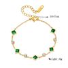 [Emerald Cut Square Zircon Bracelet Niche Fashion Minimalist Jewelry for Women]