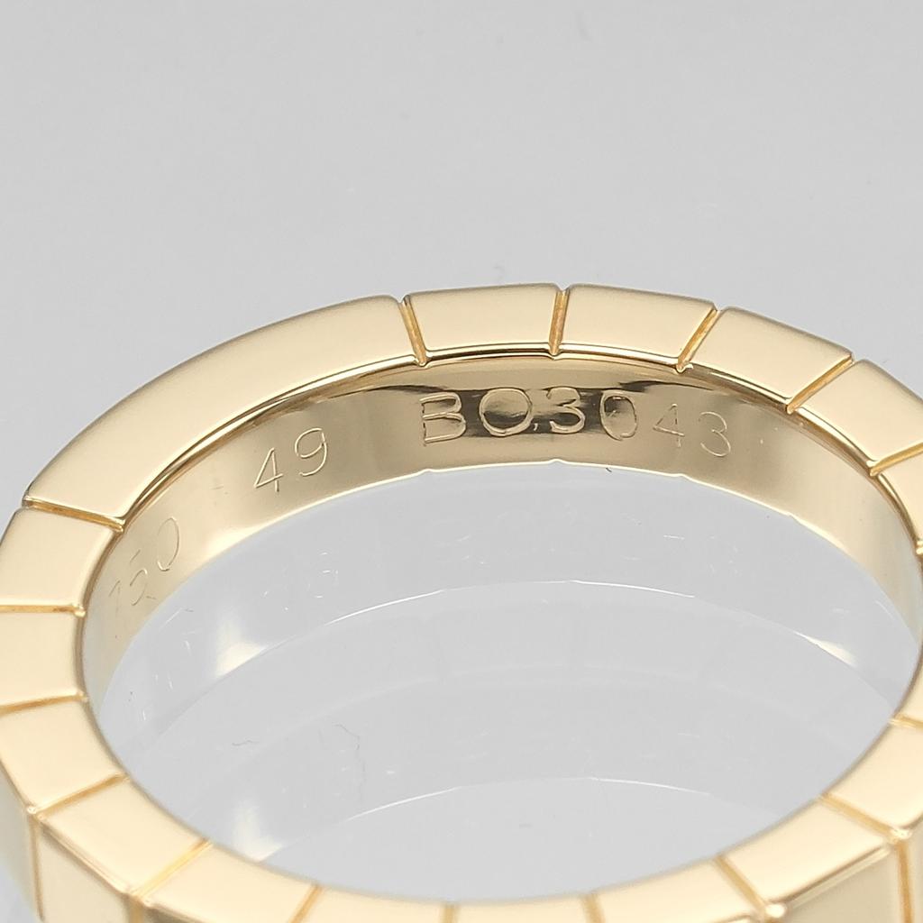 Cartier Lanieres Ring K18 Pink Gold #4.9(US Size) 5.58g Women Used