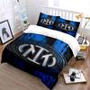 Inter Milan logo patroon. Beddengoedsets Dekbedovertreksets Dekbedovertrekken Kussenslopen(1*Dekbedovertrek 2*Kussenslopen zonder dekbedvulling)