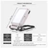 Rechargeable Work Light Portable Folding Solar Powered 360 Degree Rotation Multi-functional Flashlight