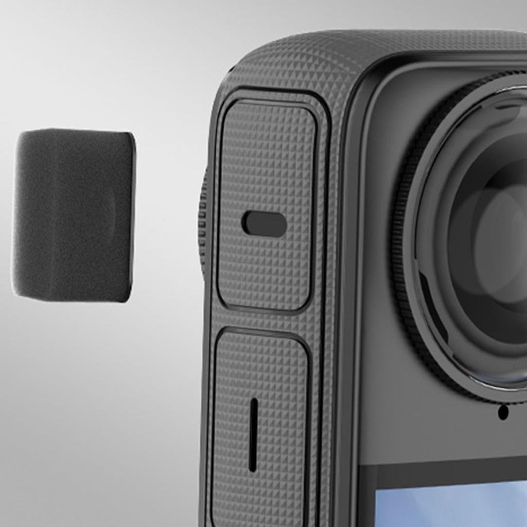 Gugxiom 6Pcs Mic Wind Muff for Insta 360 X5 X4 X3 X2, Noise Reduction Wind Cover for Crisp Audio, Windproof Sponge Pads