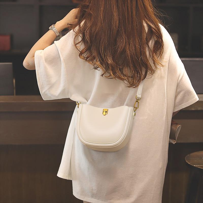 Bags Women's New Saddle Bags Crossbody Bags Premium Leather Women's Bags Underarm Shoulder Small Bags Luggage