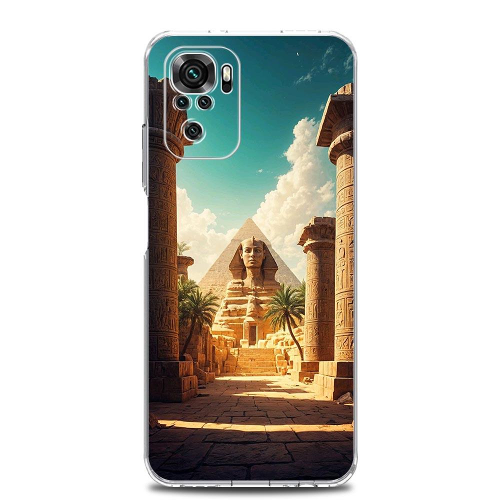 Phone Case For Xiaomi Redmi Note 15 14 13 12 4G 10 11 Pro Plus 5G 14C 13C 12C 10C Cover Ancient Egypt Egyptian God Pyramid