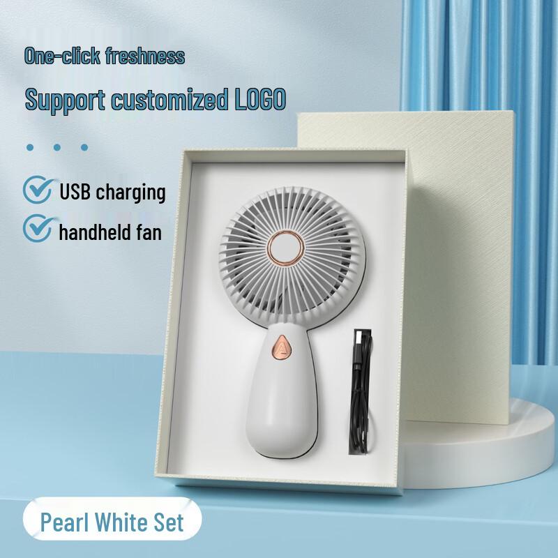 AQ Handheld Mini Fan Gift Set White Gift Box