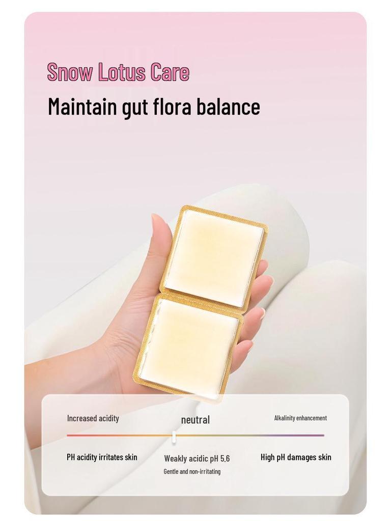 Set de Patchs Soin Parties Intimes Lotus des Neiges: Serviettes hygiéniques antibactériennes à base de plantes Aishubao, 100 pièces