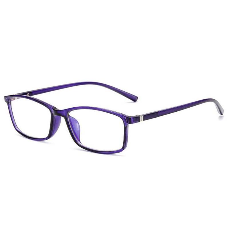 TR90 Square Myopia Glasses -1 0 To -6 0 Prescription Eyewear Unisex Blue Red Transparent Black Frame Lightweight Durable