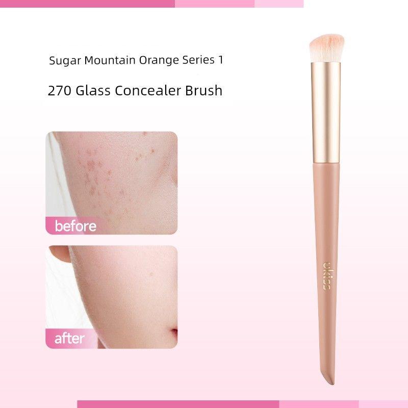

Ukiss Concealer Brush Dark Circles Tear Groove French Lines Acne Marks round Head Seamless Finger Belly Makeup Artist Special Makeup Brush Slope Concealer Brush