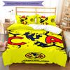 Club América 3pcs Bedding Set Duvet Cover Closure Includes 1 Duvet Cover & 2 Pillowcases for All Seasons Bedroom Home Dorm Decor