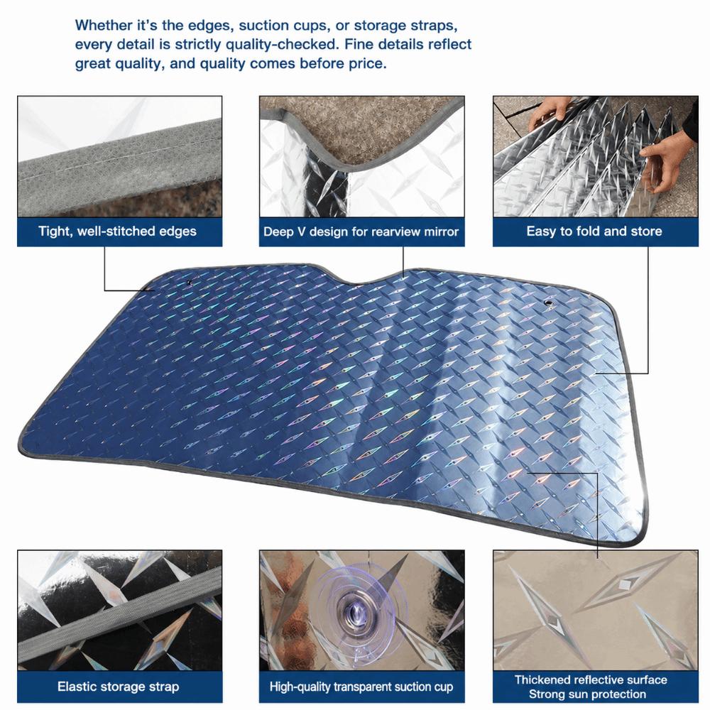 Aluminum Foil Car Sun Visor Heat Insulation Auto Sun Protection Shield  Car