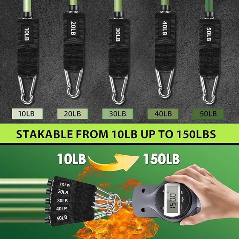 12 Stück Bodybuilding Widerstandsbänder Kollektion Elastische Trainingsbänder Unisex Muskel- und Krafttraining Fitnessbänder Fitnessstudio-Ausrüstung Praktische Anwendung