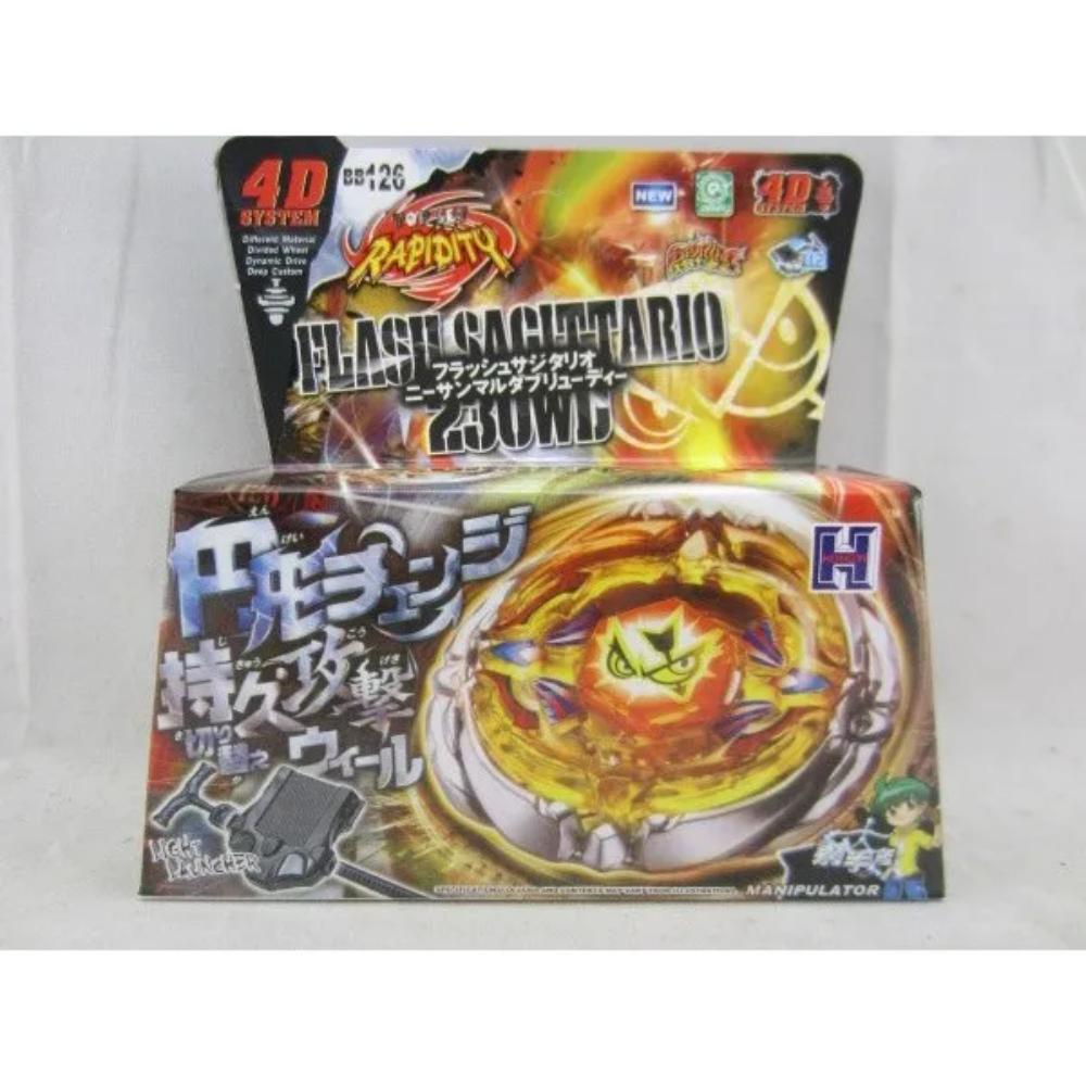 Takara Tomy 4D Metal Fusion Spinning Top Set With Launcher, Battling Gyro Toy, Interactive Gift (Random Parts)