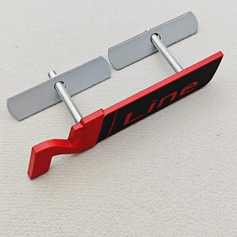 HWCB2 3D Metal NLine N Logo Rear Boot Trunk Emblem Front Grille Badge Decal For Hyundai I20 I30 Sonata Kona Elantra Tuson Car Stickers