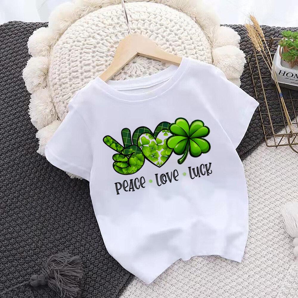 Mr Lucky Charm Print Kids T-shirt Children St. Patricks Day Shirt Boy Girl Clothes St. Patricks Day Toddler Outfits Shirts Gift