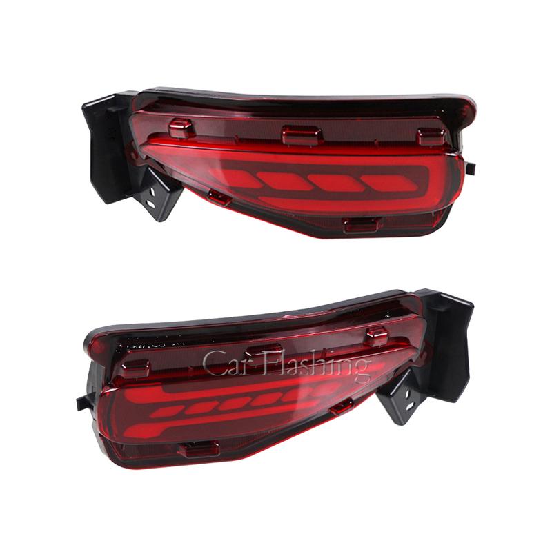 1 Set LED Reflector For Toyota Fortuner SW4 2015 2016 2017 2018 Rear Bumper Light Fog Lamp Brake Light Turn Signal