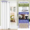 Pvc Accordion Folding Sliding Door Zero Formaldehyde Quiet Magnetic Closure Home Kitchen Bathroom