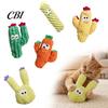Plush Cactus Cat Toy Toy, Catnip Filled Chew Cute Stuffed Kitten Teething for Indoor Cats Entertainment Colorful