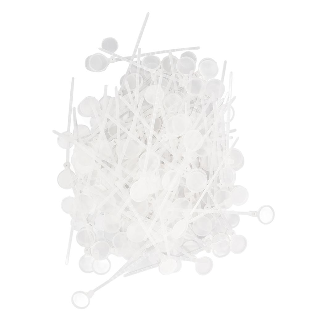 100pcs Poultry Leg Bands Disposable Poultry Leg Ties with Tag Covers for Chicken Duck Goose Pigeons