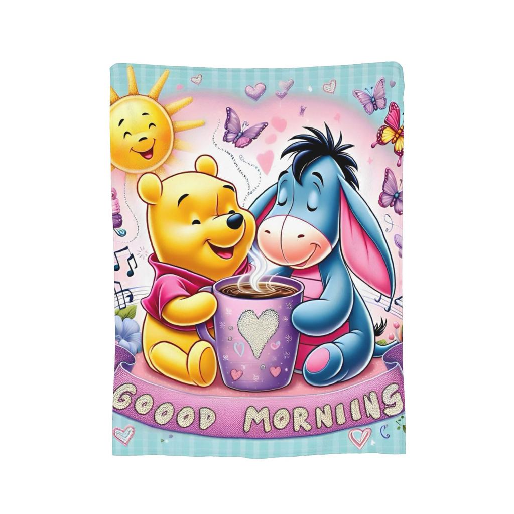 Bär Cartoon Winnie Puuh Decken Flanell Fantastisch Weiche Überwurfdecken für Bettwäsche Wohnzimmer Sommer,