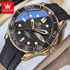 Fashion Mens Watches Steel/Silicone Strap Luminous Dual Calendar Waterproof Multi Color Business Sport Wrist Watch