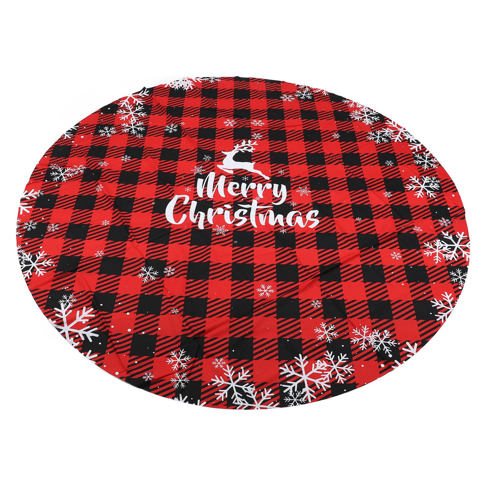 

Рождественская скатерть 60 дюймов круглая полиэстер анти выцветание износостойкая моющаяся праздничная скатерть YZB206