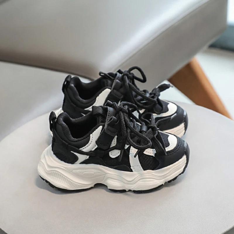 Kindersneaker für Mädchen Frühling Herbst Klobige Schul-Freizeit-Lauf-Sportschuhe Modisch Vielseitig Kinder Tennisschuhe Rutschfest