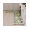 Durable Floral Non-Slip Floor Mat Set