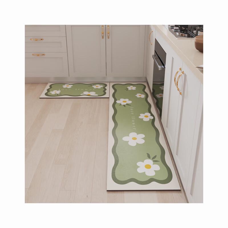 INS Style Oil-Proof Non-Slip Kitchen Mat Set