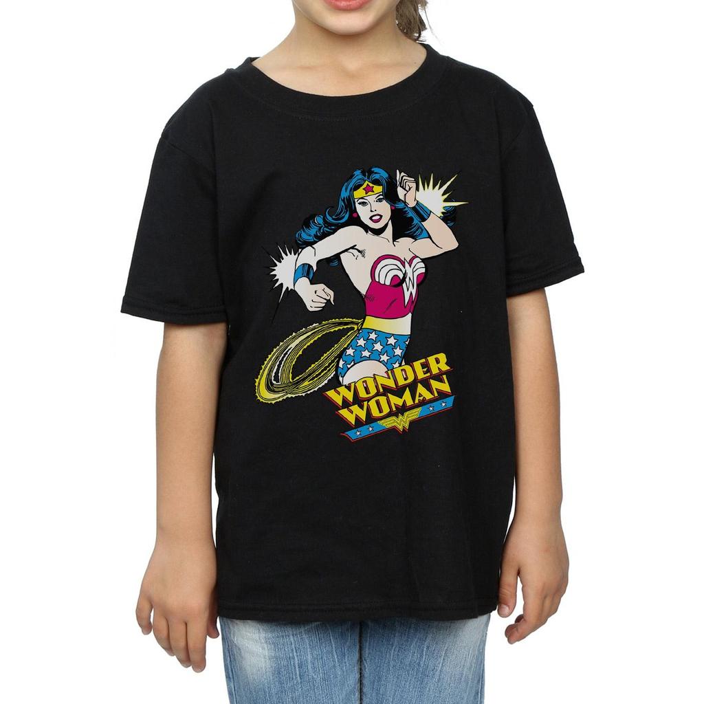Wonder Woman Girls Lasso Cotton T-Shirt