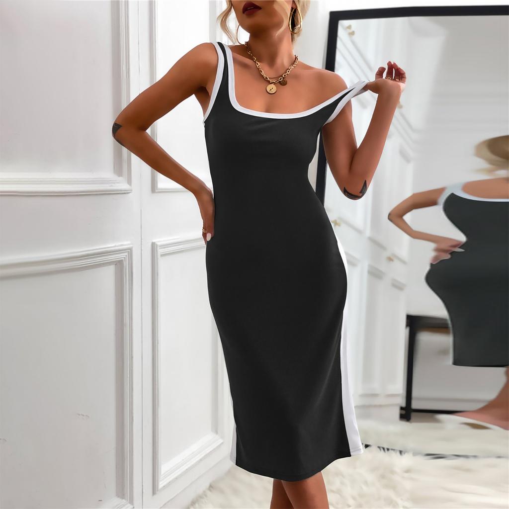 Women's Fashionable Sleeveless Knitted Dress