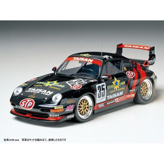 Tamiya 1/24 Sports Car Series No.175 Taisan Star Card Porsche 911GT2 Plastic Model 24175 Molded Color