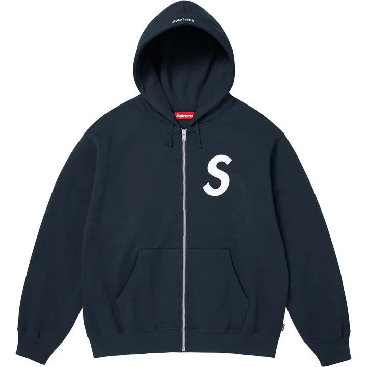 Supreme S Logo Zip Up Hooded