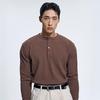Torence Men’s Ribbed Henley Neck Long Sleeve T-Shirt 3 Colors