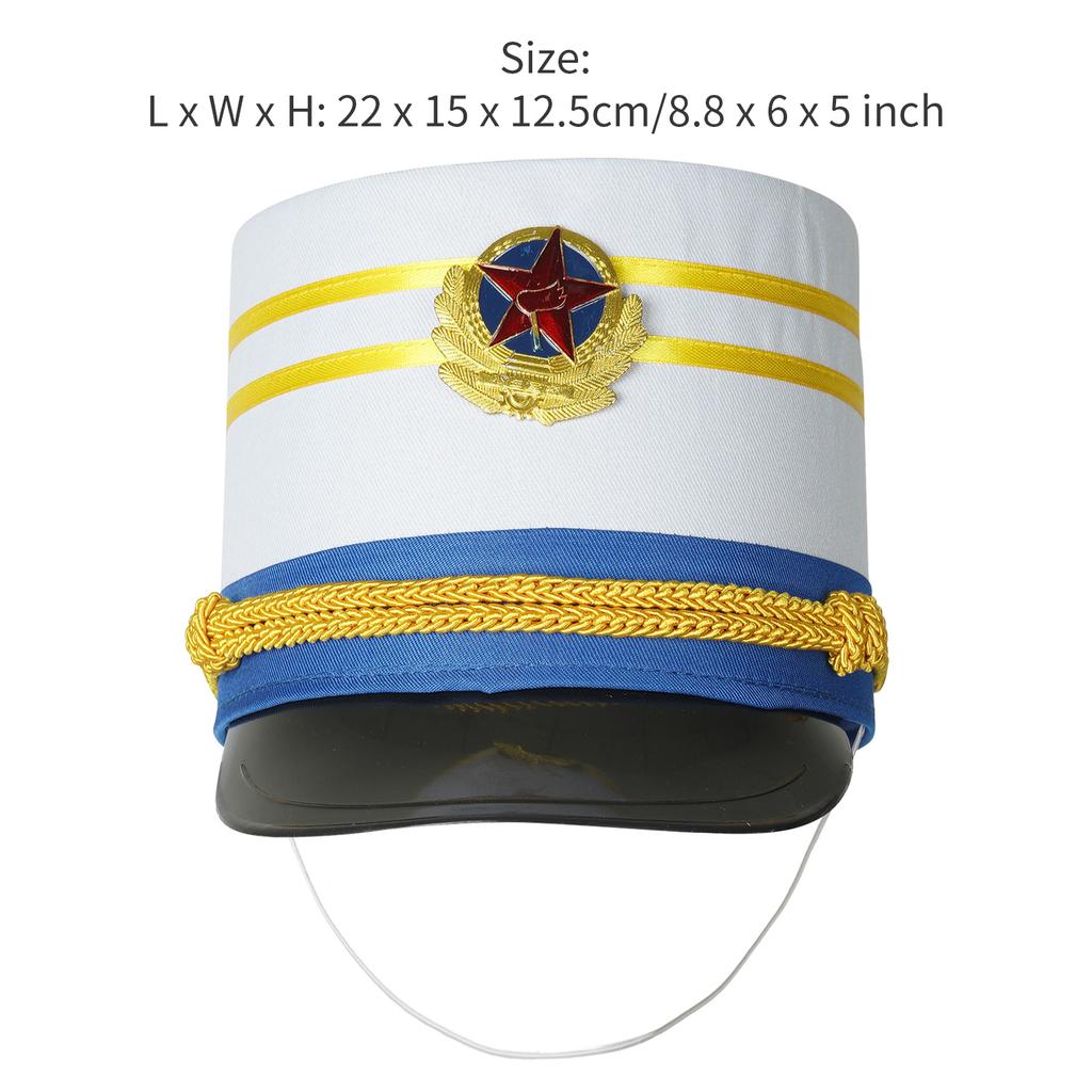 Leksakssoldat Trumhatt Majorhatt Trumslagare Pojke Kostymhatt Halloweenkostym Cosplay Scenuppträdande Kostym