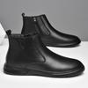 Autumn Winter High-Top Genuine Leather Shoes Classic Men'S Chelsea Boots New Fashion Male Ankle Boots Versatile Business Botas