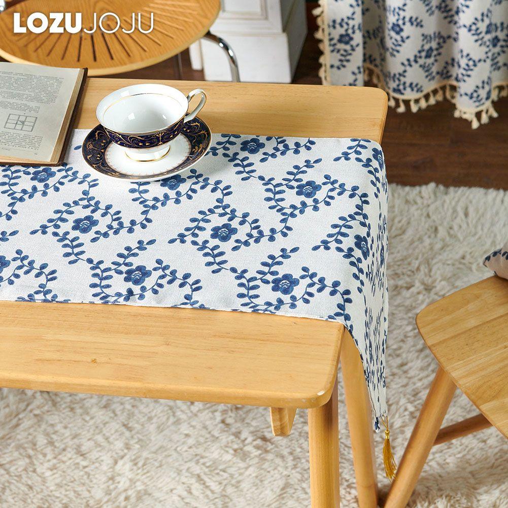 1PC LOZUJOJU Hot Selling Versatile Chinese Retro Plum Blossom Printed Table Runner Dinner Table Decorative for Home Table