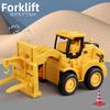 Yellow Press Sliding Press Car 6 Styles Excavator Roller Bulldozer  Children Educational Toys