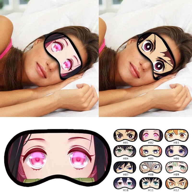 Buy 14 Styles Demon Slayer Blade Blindfold Eye Mask Tanjirou Nidou