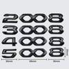 Peugeot Black Knight Car Sticker for 408, 4008, 508, 5008, 508L Rear Trunk Emblem