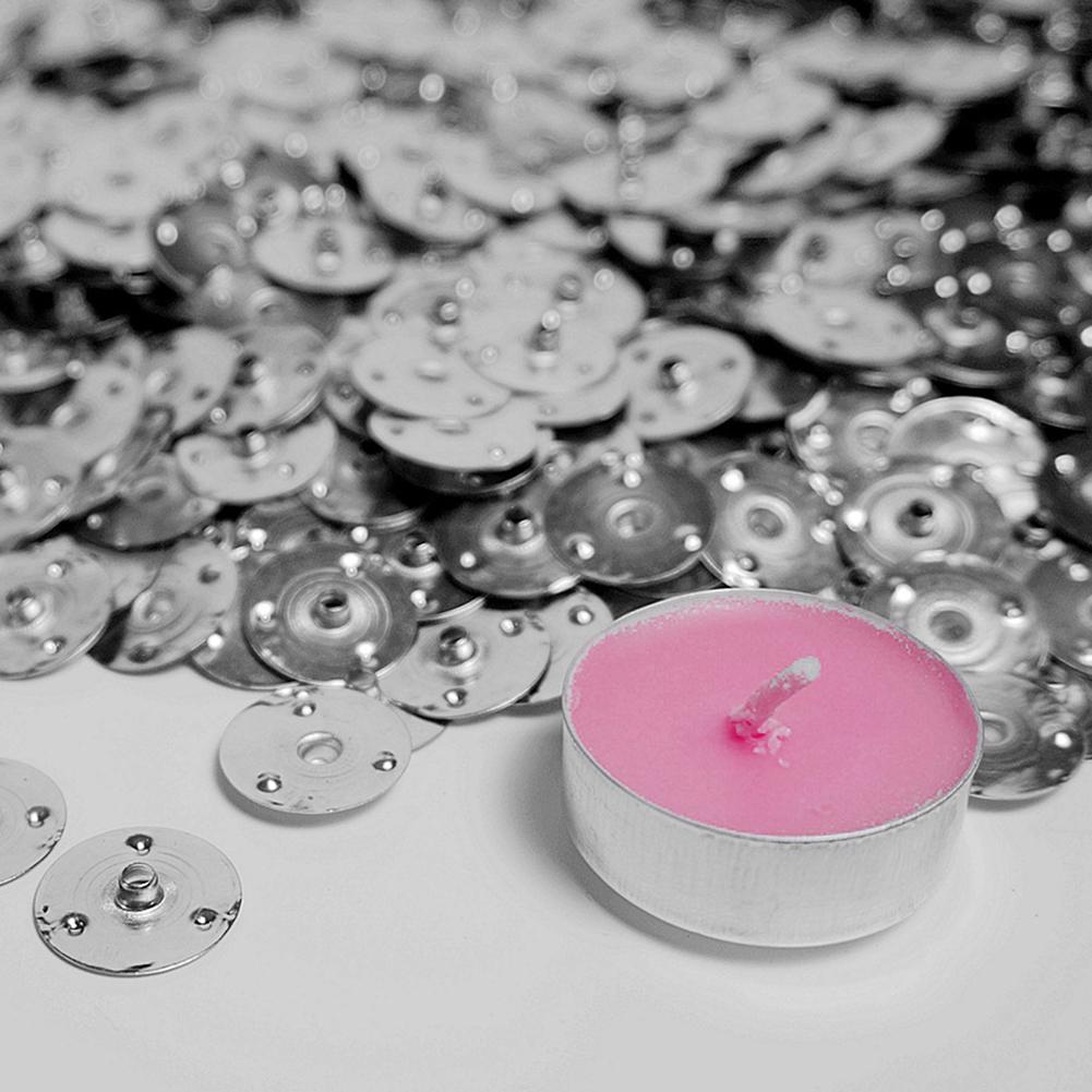 500 Stück Kerzendochte Dochthalter Eisenständer Kerzenherstellung Zubehör Kerze DIY Bastelset Zubehör