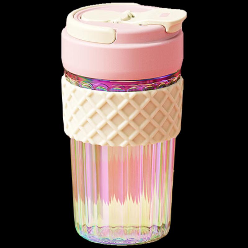RELEA Portable High Borosilicate Glass Tea Infuser Bottle
