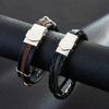 Europeiskt och Amerikanskt Punk Herr Läder Armband Herr Gitarr Armband