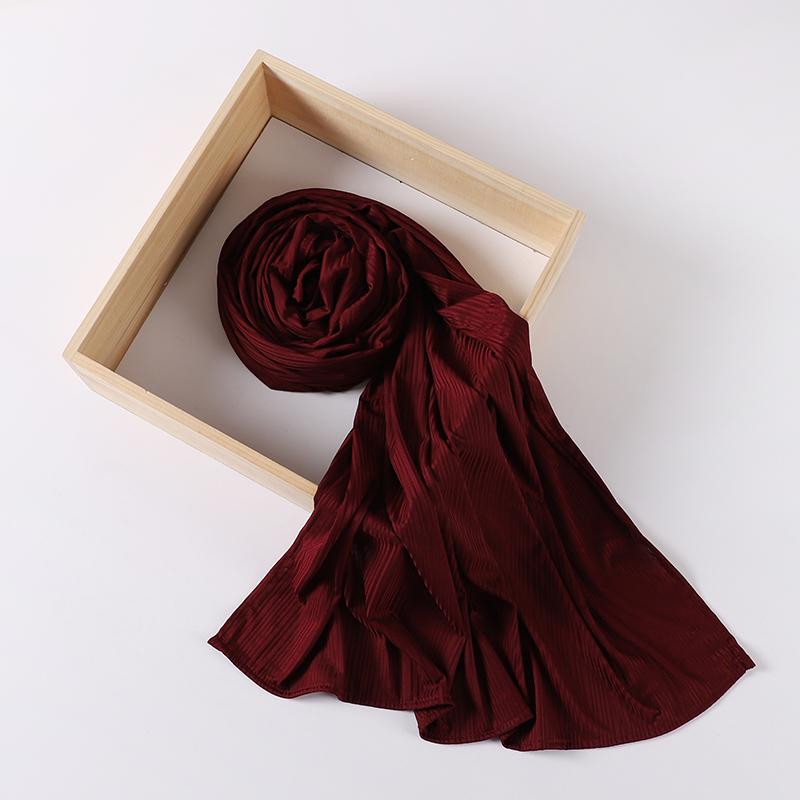 Ribbed Jersey Hijab Muslim Plain Scarf Crepe Hijab Scarf Soft Islamic Shawl Wraps Headband Voile Femme Musulman