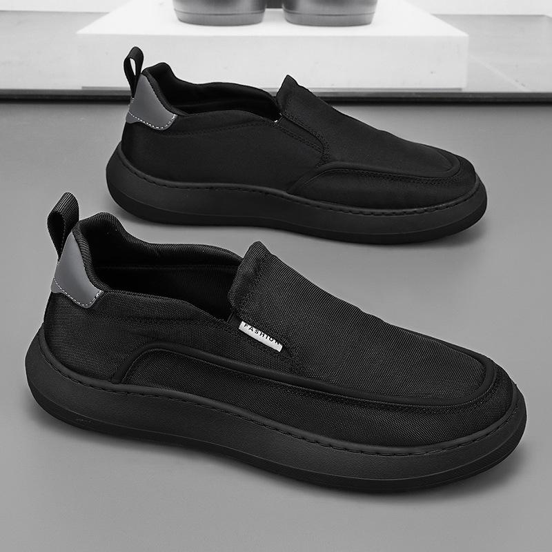 Cloth shoes summer new breathable casual lazy black sports canvas shoes