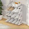 1pc 4-Tier Z-Shaped Shoe Rack - Easy Assembly Multi-Purpose Floor Standing Organizer for Home, Dorm, Entryway - Shoe Storage Organizer