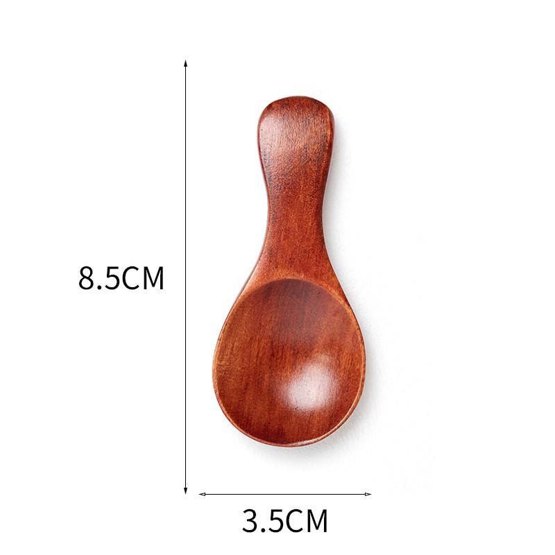 2/5pcs Small Little Mini Natural Wooden Spoon Scoop Tea Honey Coffee Condiment Salt Sugar Spoon Cooking Tools Kitchen Gadgets