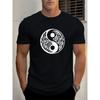 Ευρωπαϊκά μεγέθη Ανδρικό Καλοκαιρινό Casual T-Shirt με Σχέδιο Yin-Yang