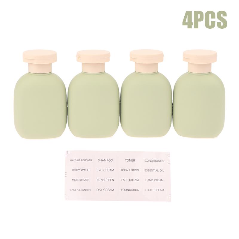 2/4Pc 100ml Refillable Squeeze Bottles with Flip Cap for Travel Reusable Plastic Containers for Lotion Shampoo and Conditioner